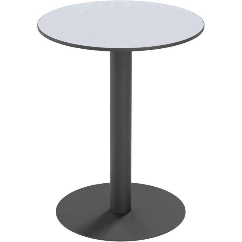 PAPERFLOW table de jardin CROSS, diamètre 800 mm, gris